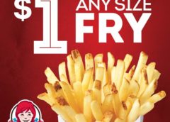 Wendy’s Says Happy Holidays By Extending $1 Any Size Fry Until December 26