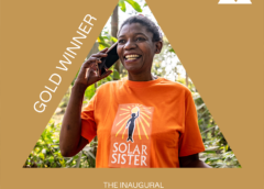 Solar Sister Won Gold in the Inaugural Anthem Awards in Sustainability, Environment, & Climate