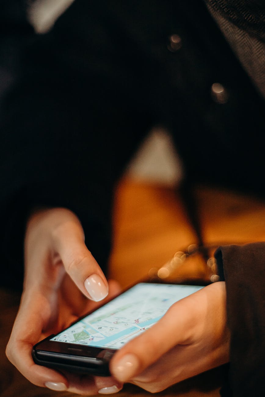 person holding black and white card