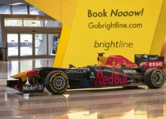 BRIGHTLINE GEARS UP FOR THE INAUGURAL FORMULA 1® MIAMI GRAND PRIX WITH RED BULL F1 CAR AT MIAMICENTRAL STATION