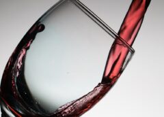 wine glass with red wine