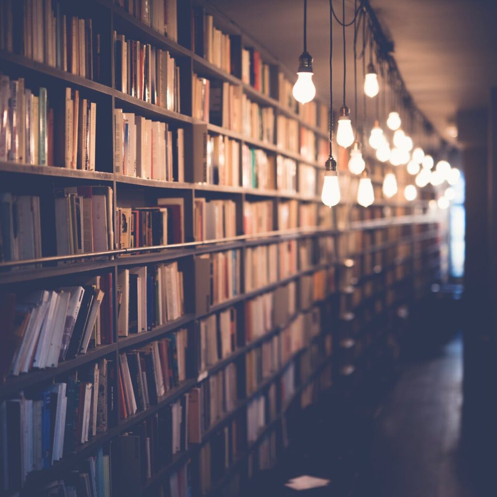 light inside library