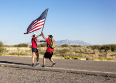 Veterans, supporters carry a single American flag through 44-day journey