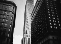 grayscale low angle photo of high rise buildings