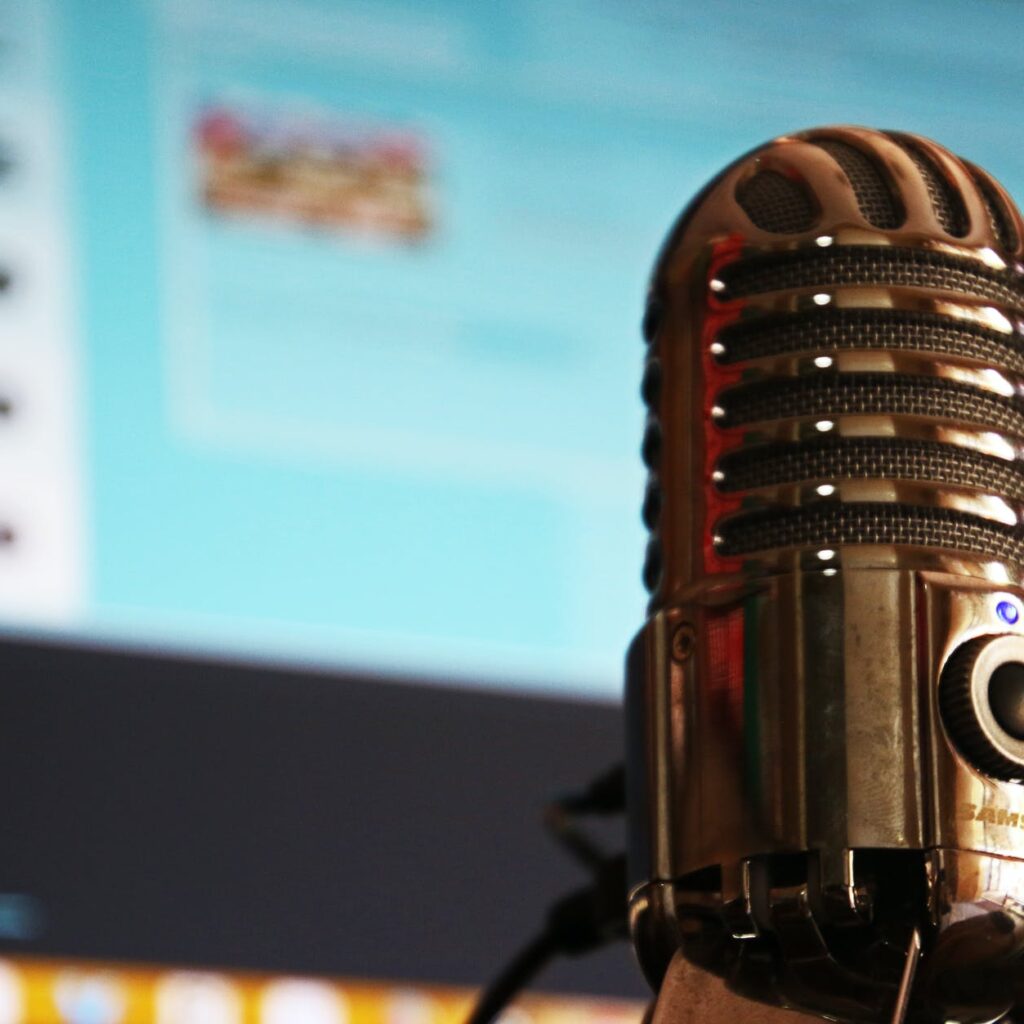 gray microphone