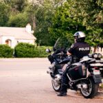 man riding on motorcycle